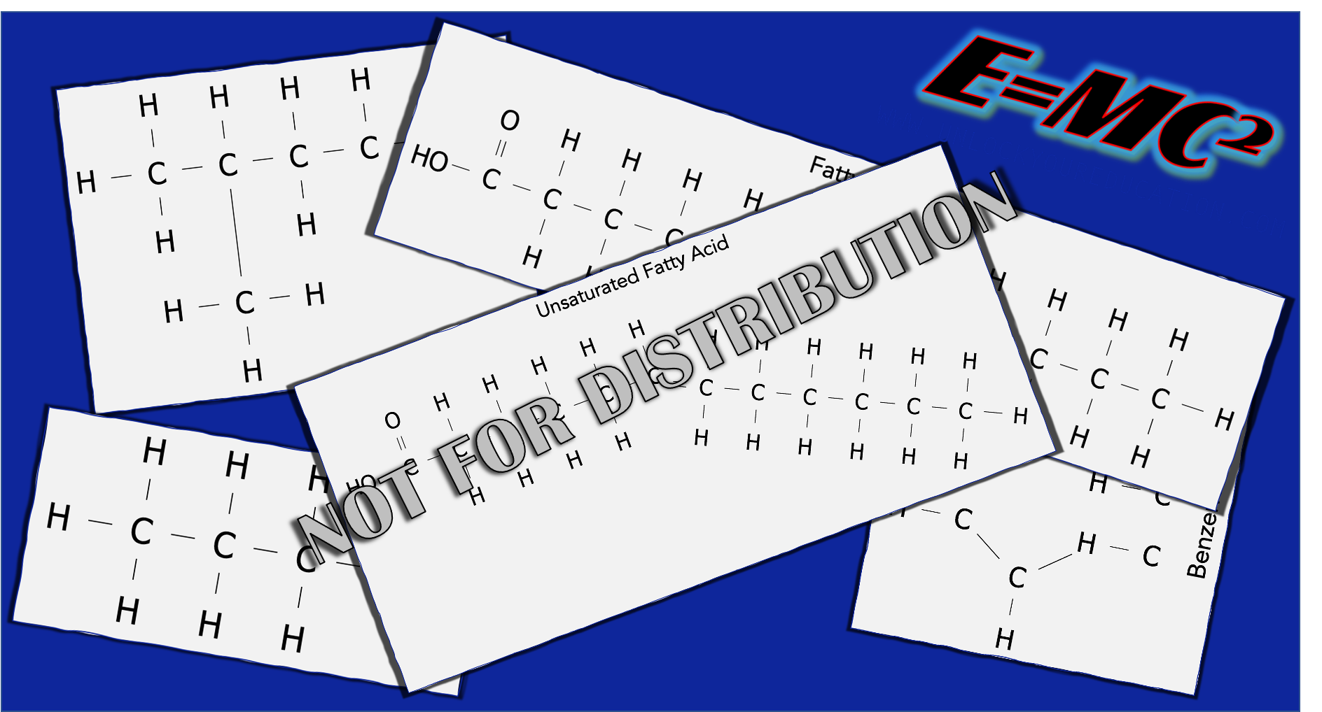 E=MC2 Chemistry Illustrations